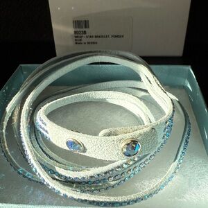 Touchstone Crystal Powder Blue  Wrap-Star Bracelet